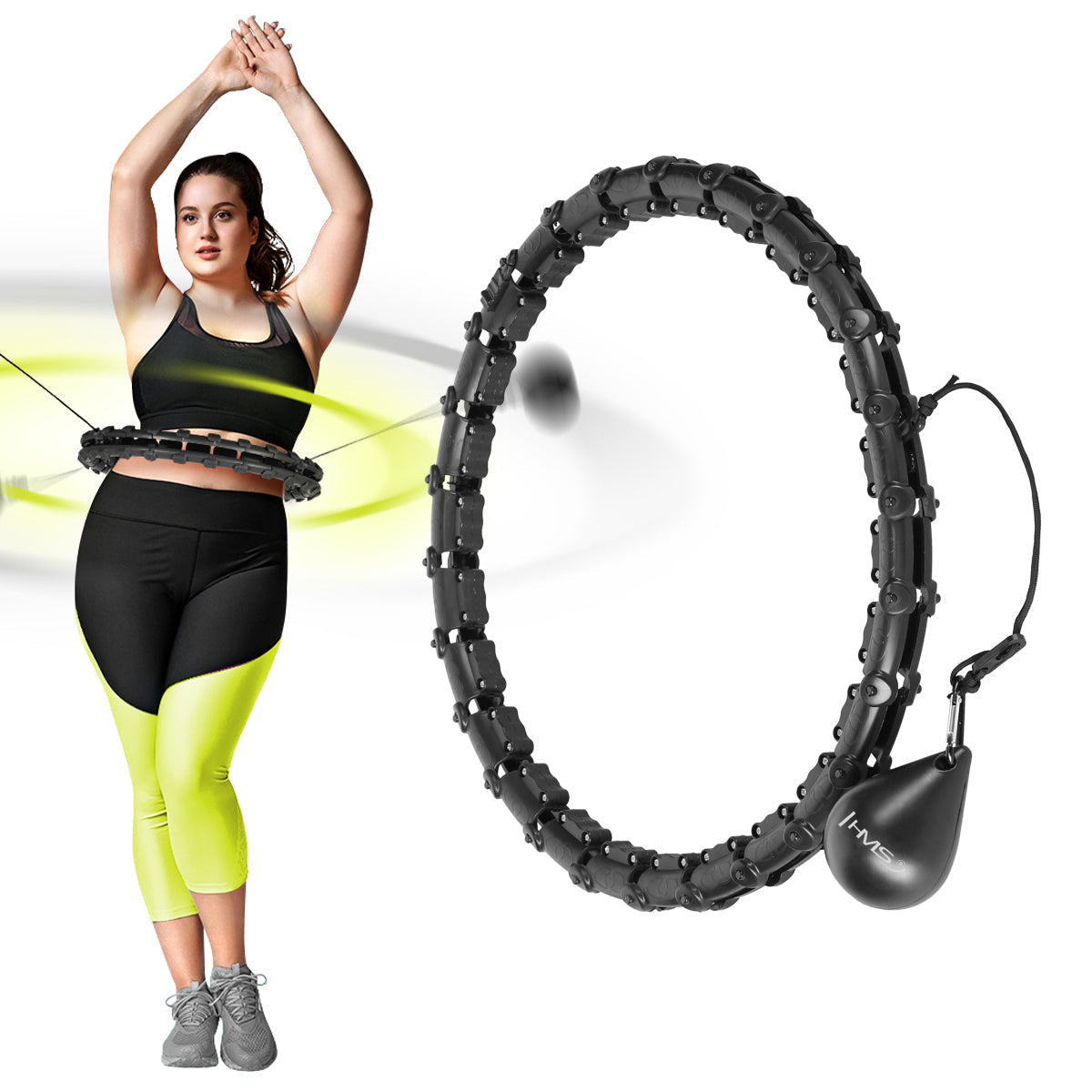 HMS Hoelahoep Plus Size - Zwart