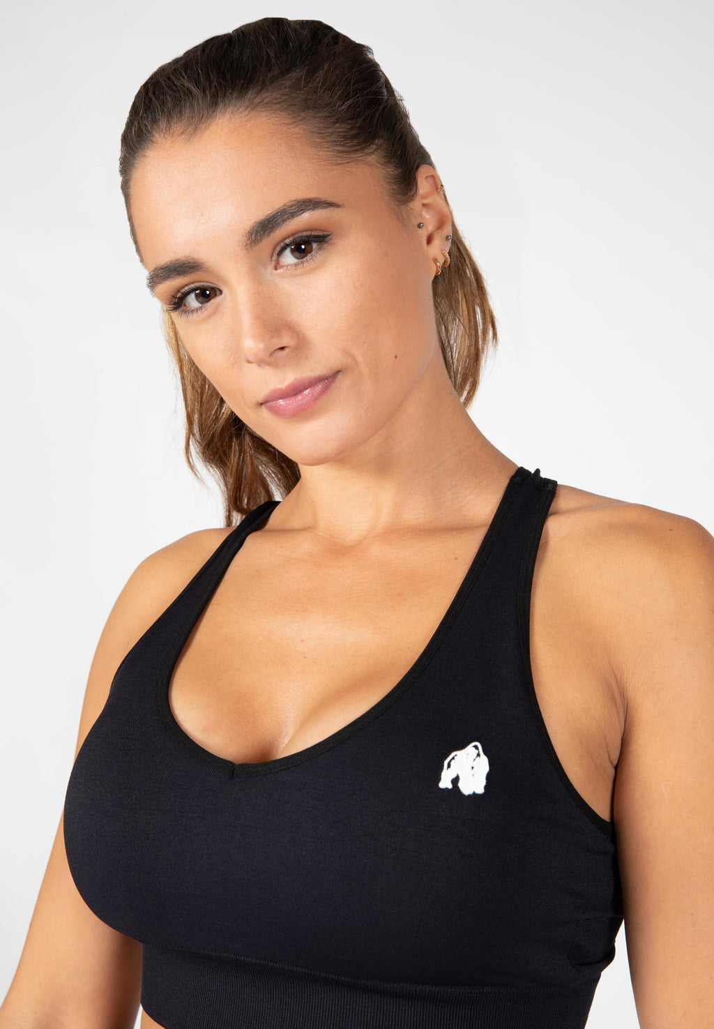 Gorilla Wear Hilton Seamless Sportbeha - Zwart