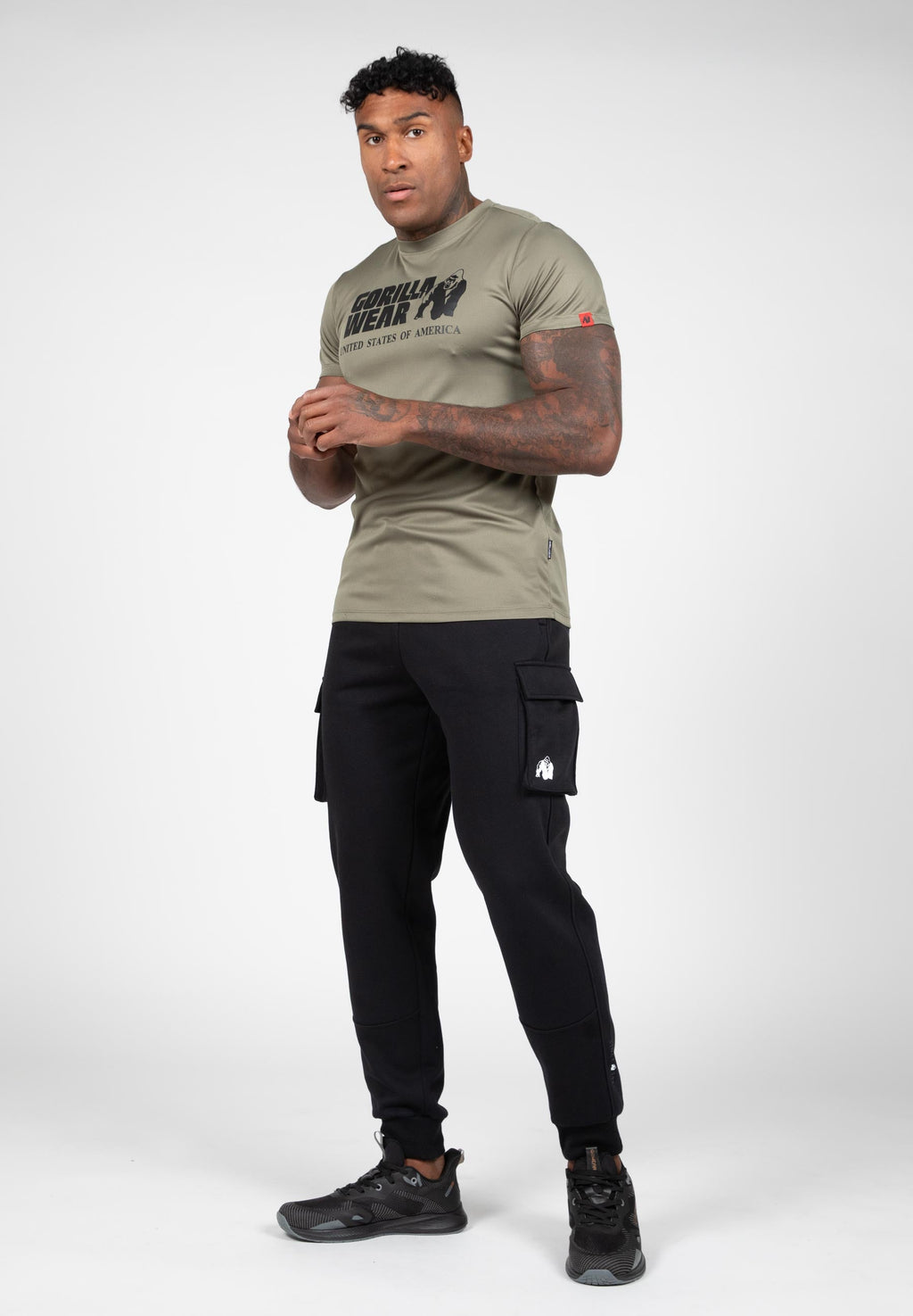 Gorilla Wear Hudson Cargo Joggingbroek - Zwart
