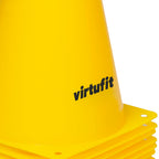 VirtuFit Pionnen Set - 23 cm - 12 Stuks - Geel