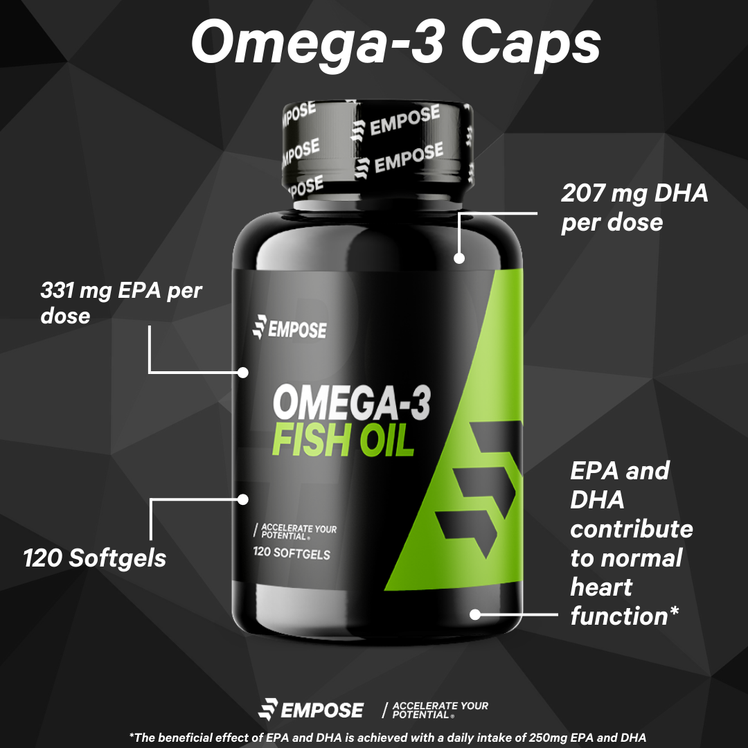 Empose Nutrition Omega-3 / Visolie Caps - Essentiele vetzuren - 120 Capsules