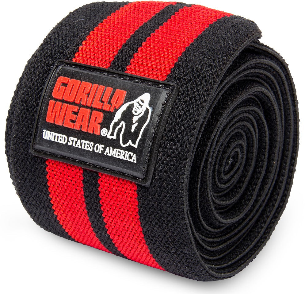 Gorilla Wear Knee Wraps - Zwart/Rood