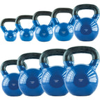 HMS Kettlebell - Gietijzer/Vinyl - 10 kg - Blauw