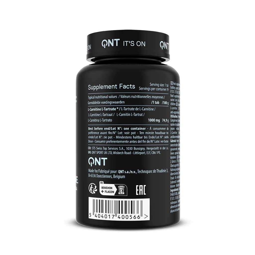 QNT Maxi L-Carnitine - 1000 mg - 90 Tabletten