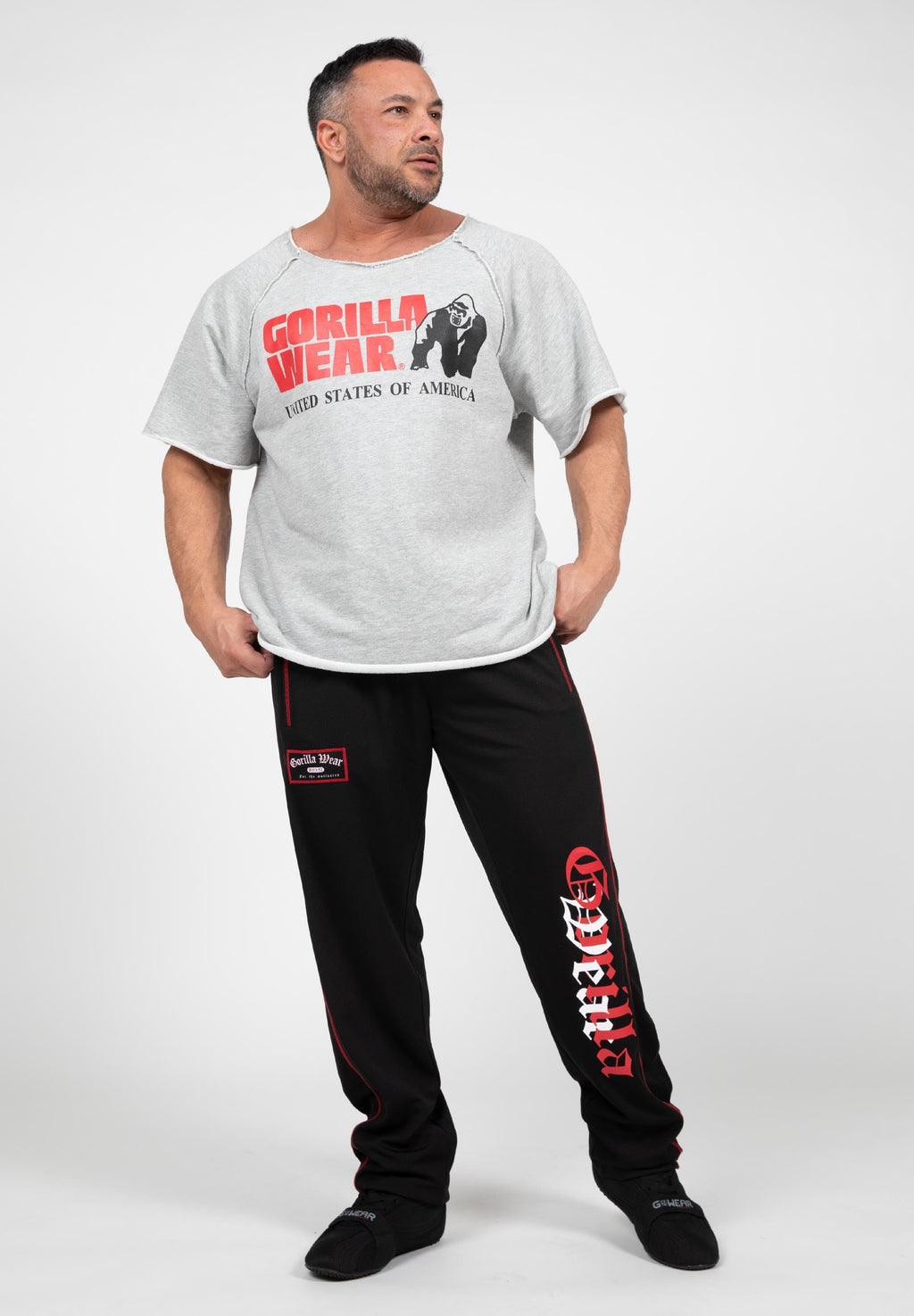 Gorilla Wear Marlow Mesh Pants - Zwart/Rood