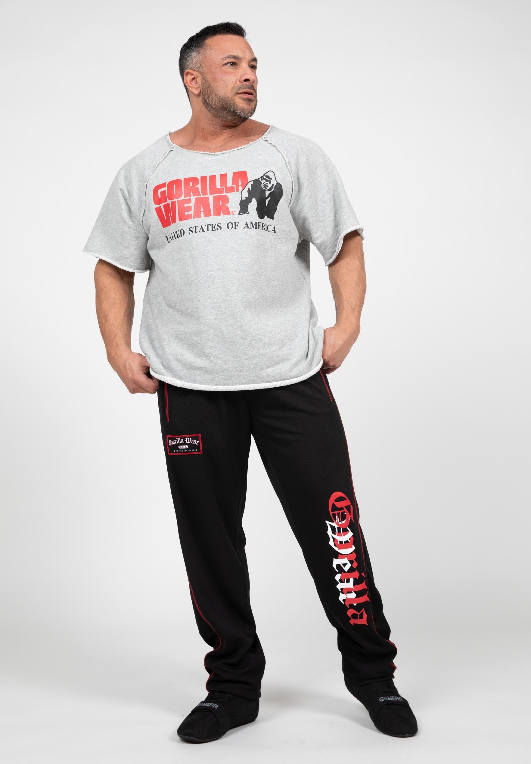 Gorilla Wear Marlow Mesh Pants - Zwart/Rood