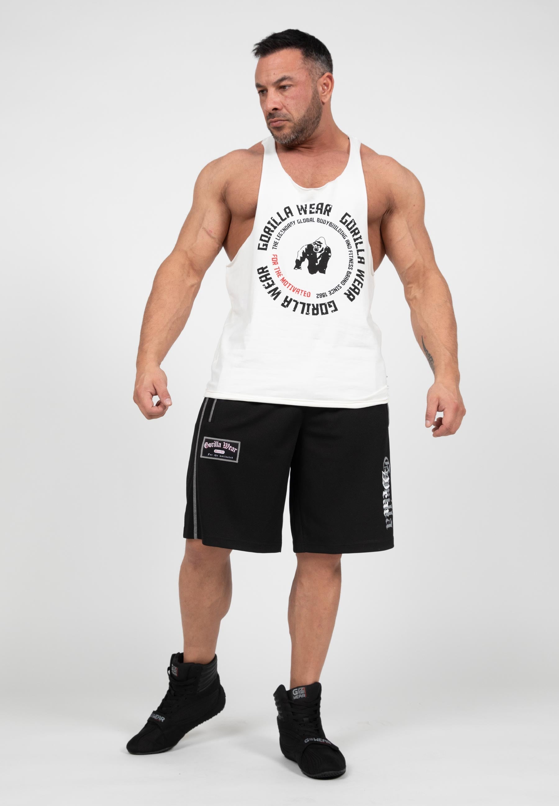 Gorilla Wear Marlow Mesh Shorts - Zwart/Grijs