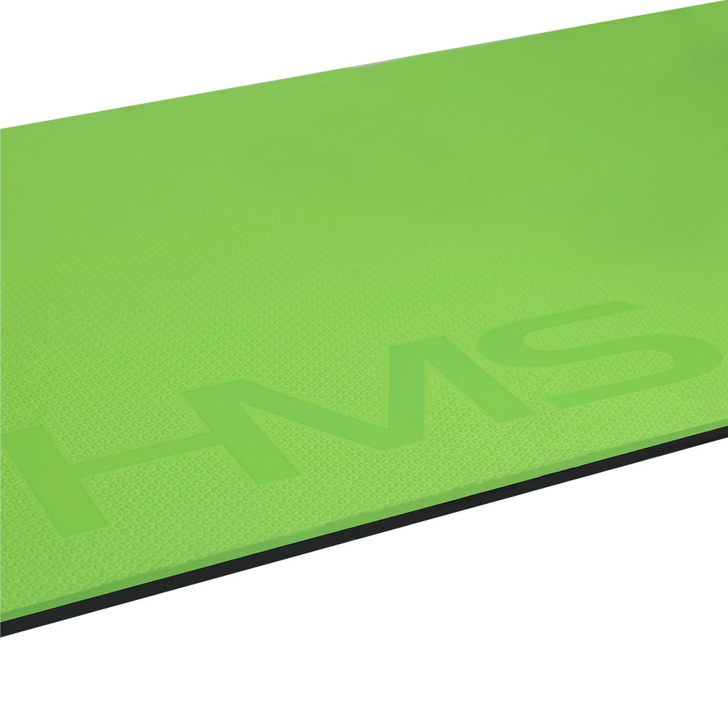 HMS Fitness Mat - Groen/Zwart - 15 mm