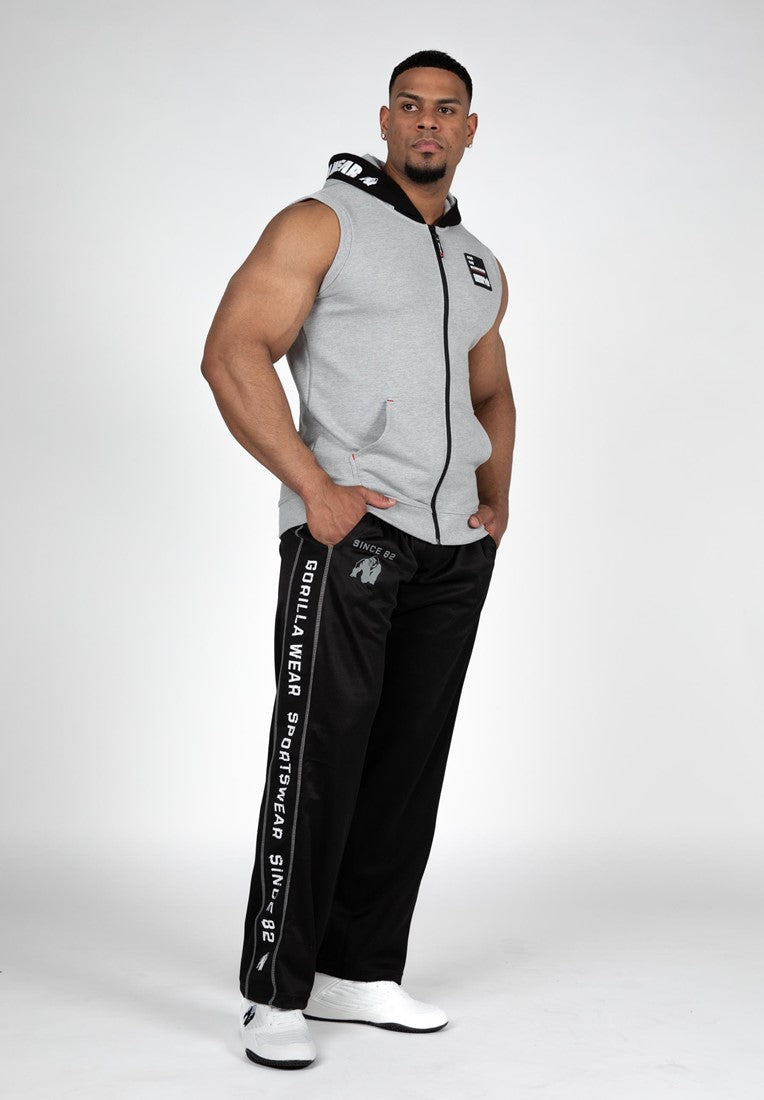 Gorilla Wear Milwaukee Mouwloos Vest met Capuchon - Grijs Gemeleerd