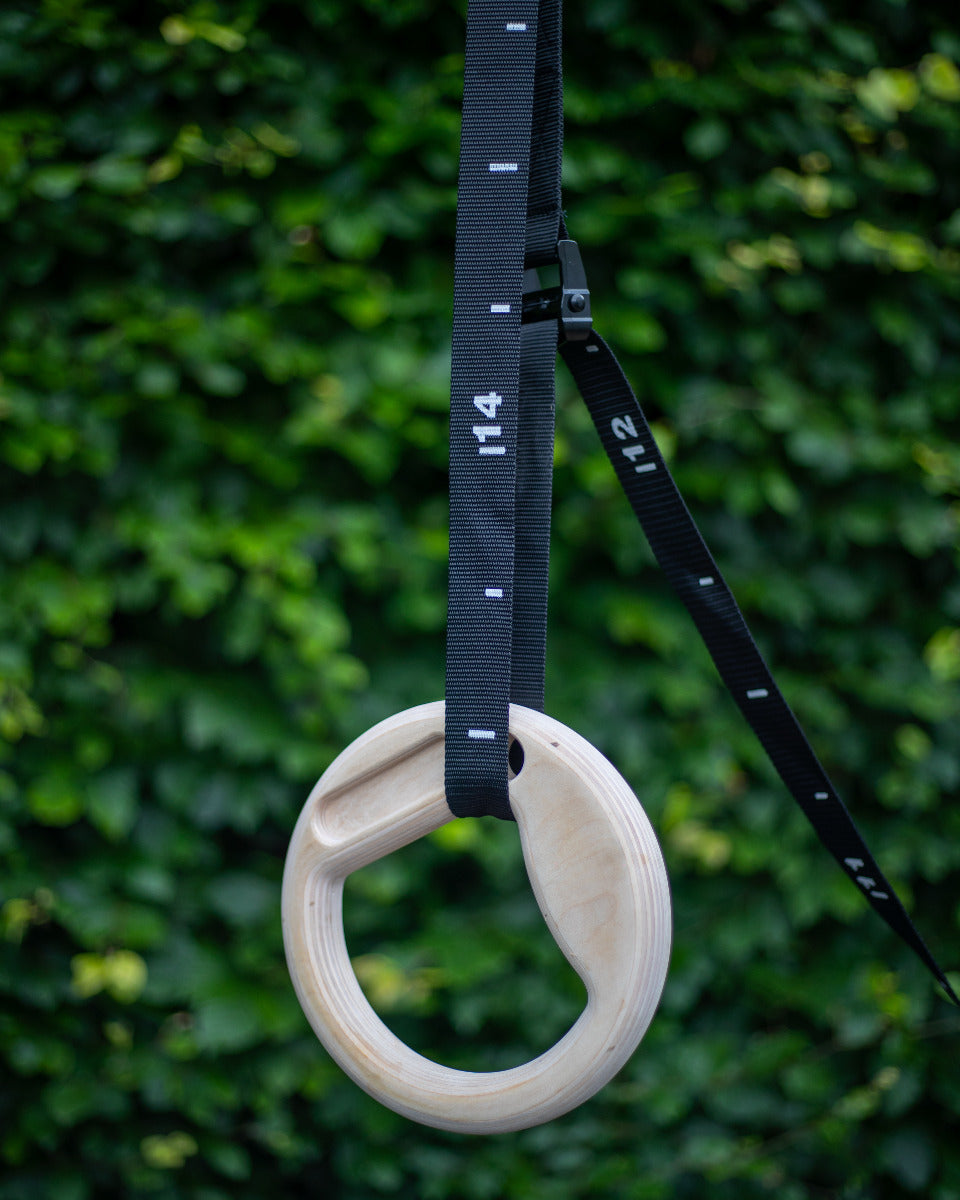 Muscle Power Suspension Trainer - Multigrip Ringen set - Hout