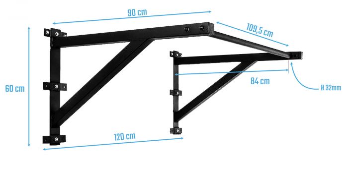 Muscle Power Cross Fit Pull Up Rek - Optrekstang