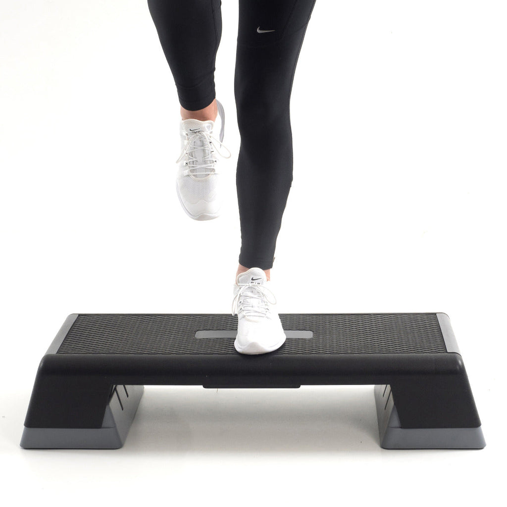 Muscle Power Verstelbare Aerobic Step - Monoblok XXL - Zwart/Grijs