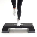 Muscle Power Verstelbare Aerobic Step - Monoblok XXL - Zwart/Grijs