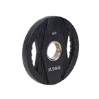 Muscle Power Olympische Halterschijf met Handgrepen - Rubber - 2,5 kg