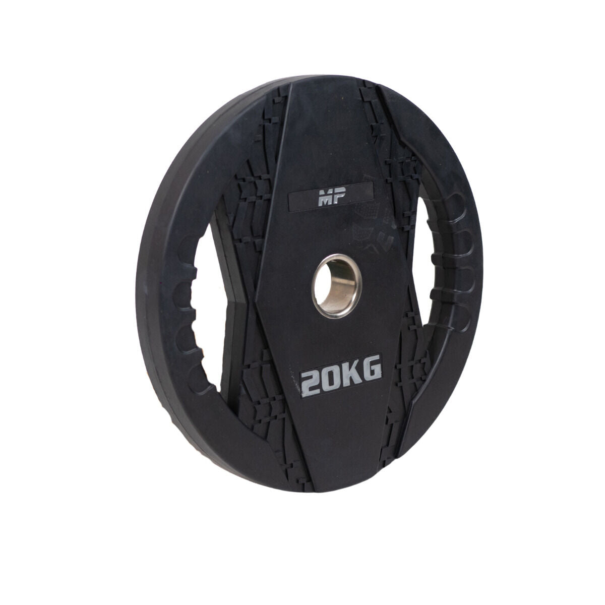 Muscle Power Olympische Halterschijf met Handgrepen - Rubber - 20 kg