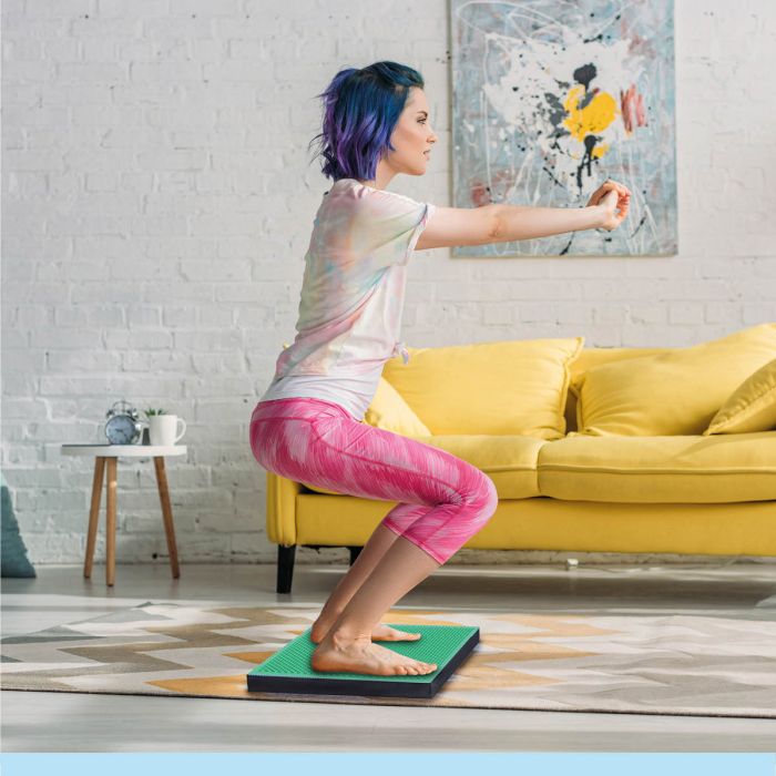 Orange Gym Spiky Balance Pad 2 in 1 - Groen/Zwart