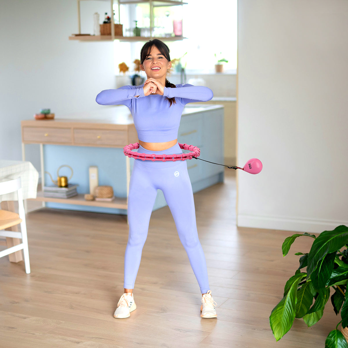 HMS ONE Fitness Hoelahoep - Roze
