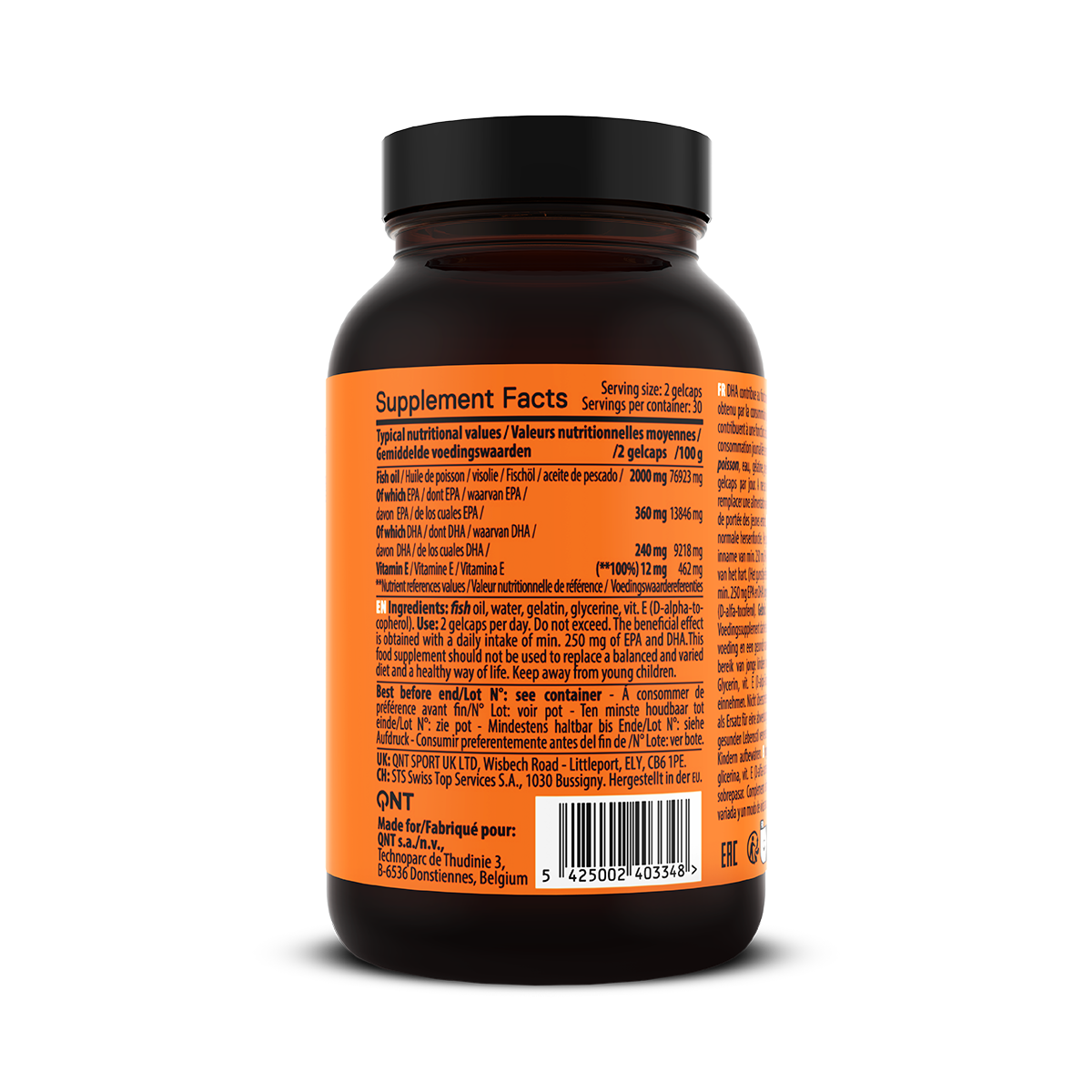 QNT Omega 3 - 1000 mg - 60 Gel Capsules