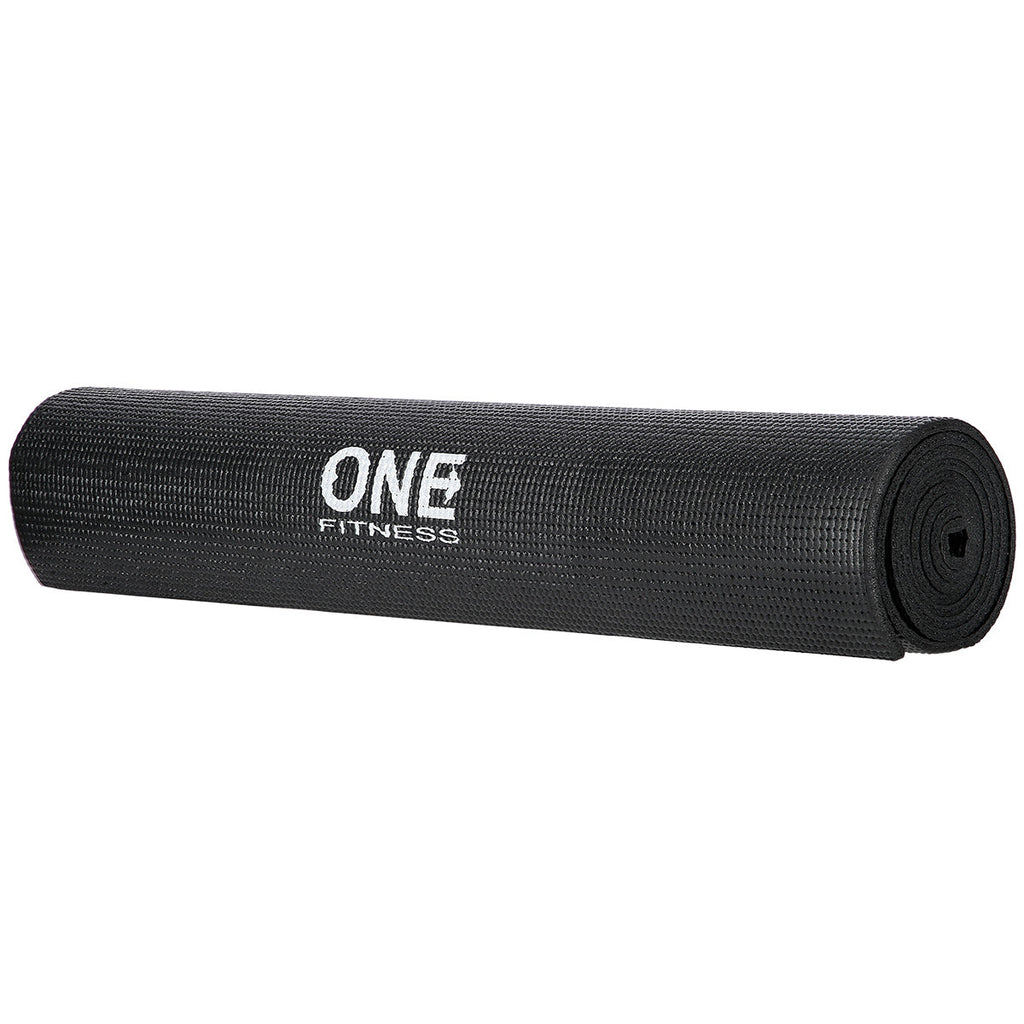 One Fitness Yogamat - Zwart - 6 mm