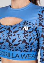 Gorilla Wear Osseo Cropped Longsleeve - Blauw