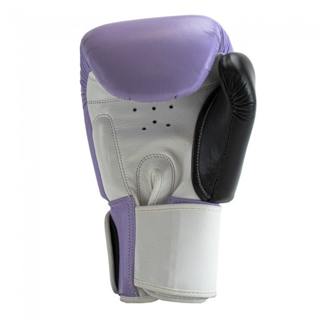 Super Pro Combat Gear Enforcer Lederen (Thai)Bokshandschoenen - Lila/Wit