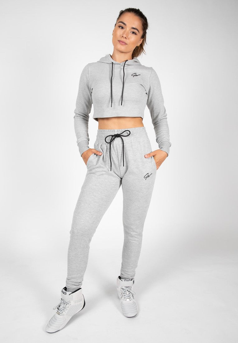 Gorilla Wear Pixley Cropped Hoodie - Grijs