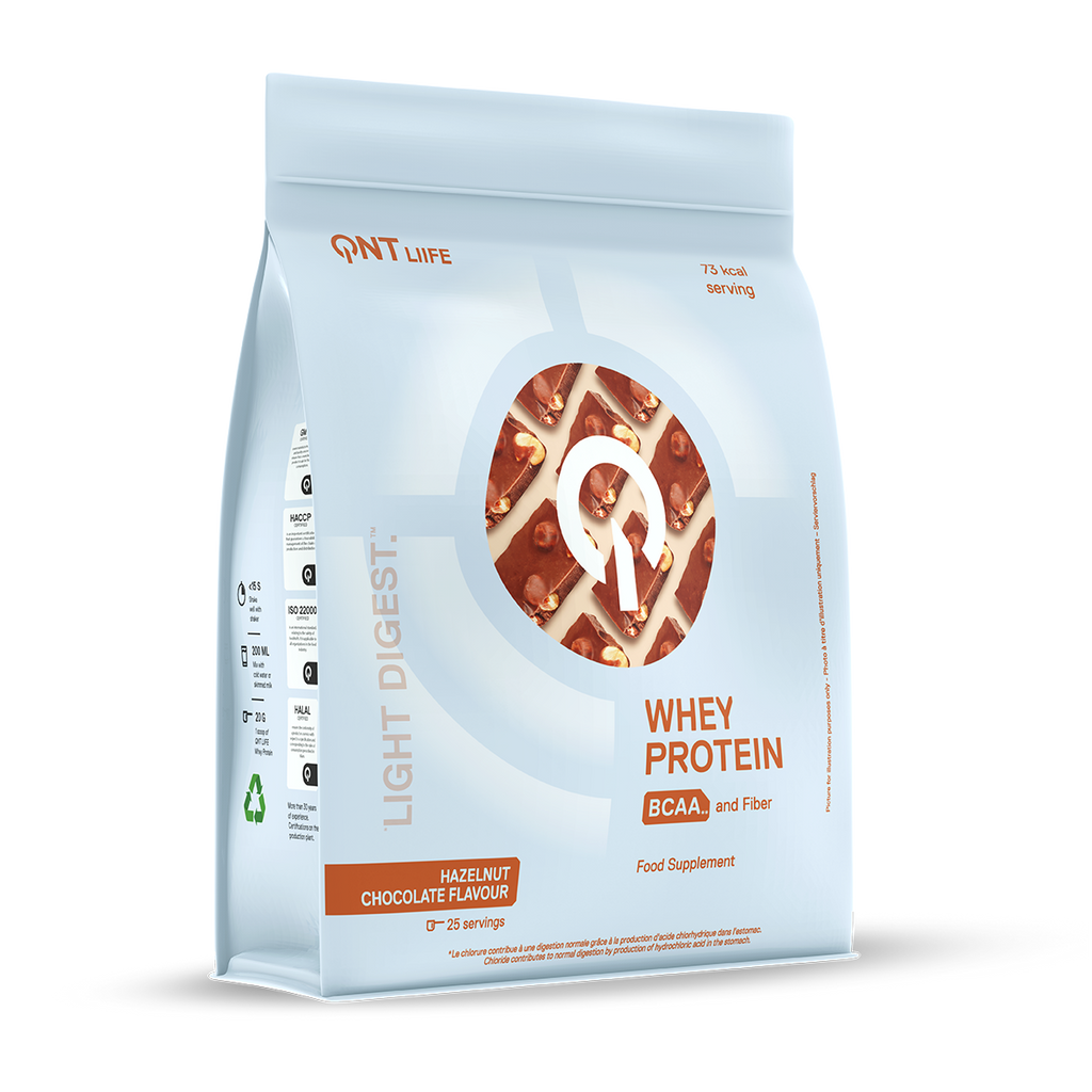 QNT Light Digest Whey Protein - Eiwit Poeder - 500 gram - Hazelnut Chocolate