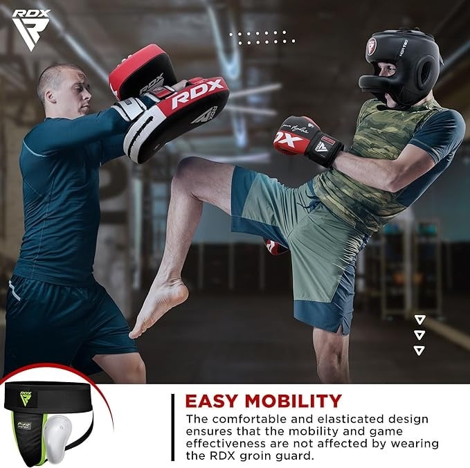 RDX Sports H1+ Kruisbeschermer met Gel Cup - Zwart