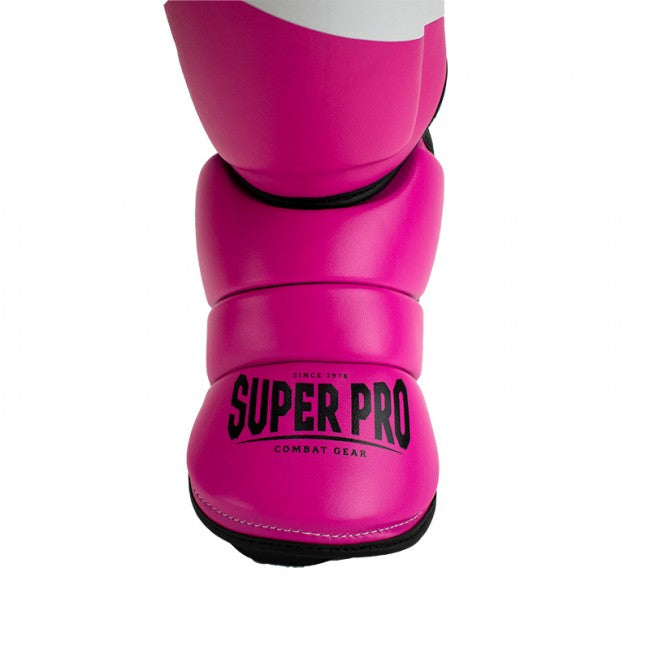 Super Pro Combat Gear Rebel Scheenbeschermers - Roze/Wit