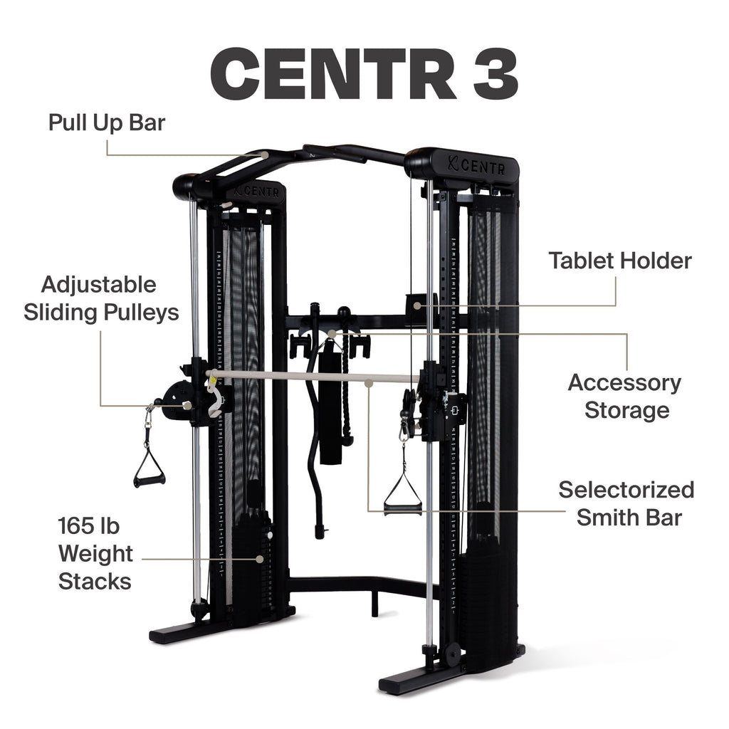 Centr 3 Home Gym - Functional Trainer met Smith Machine