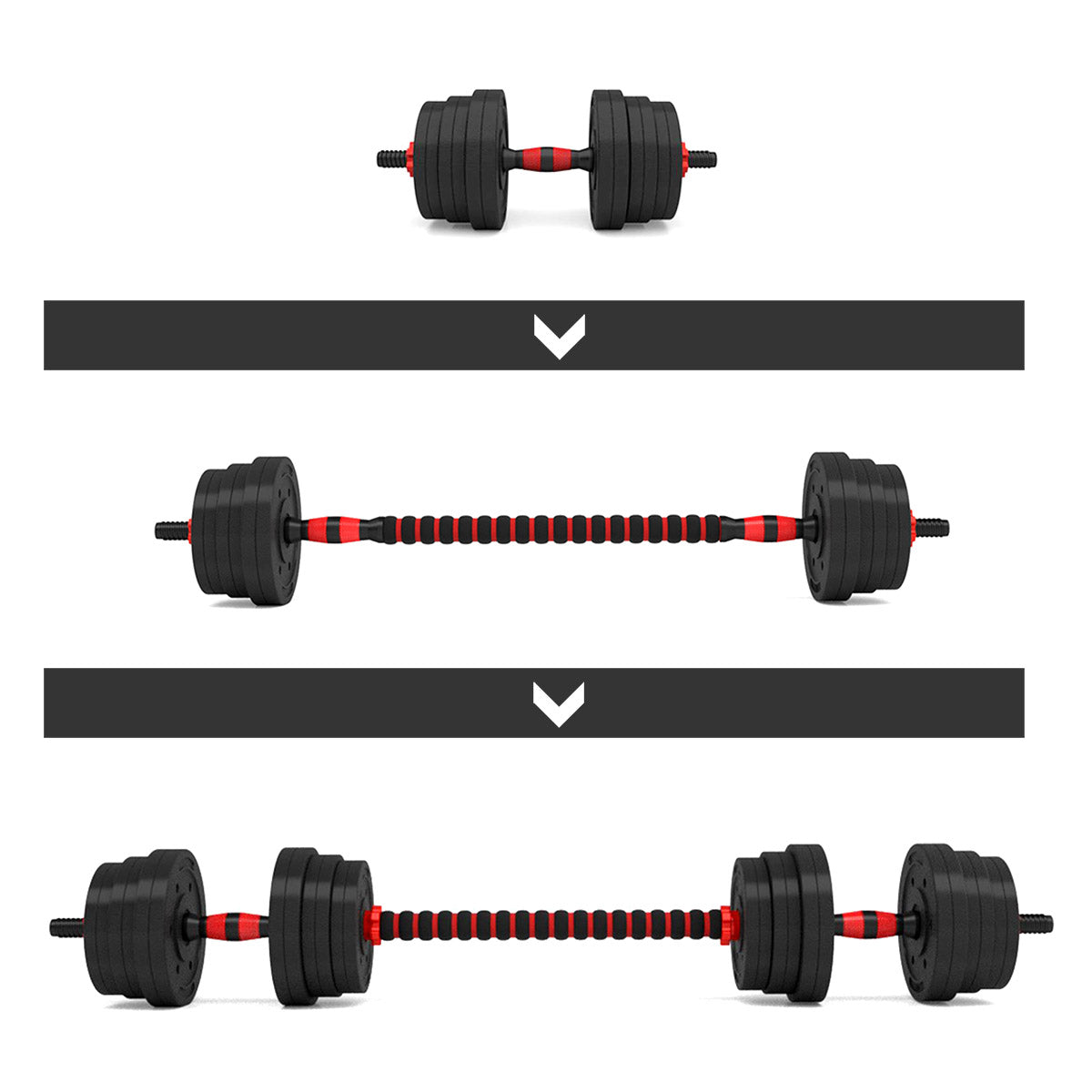 HMS Dumbbells & Halter Set - 20 kg