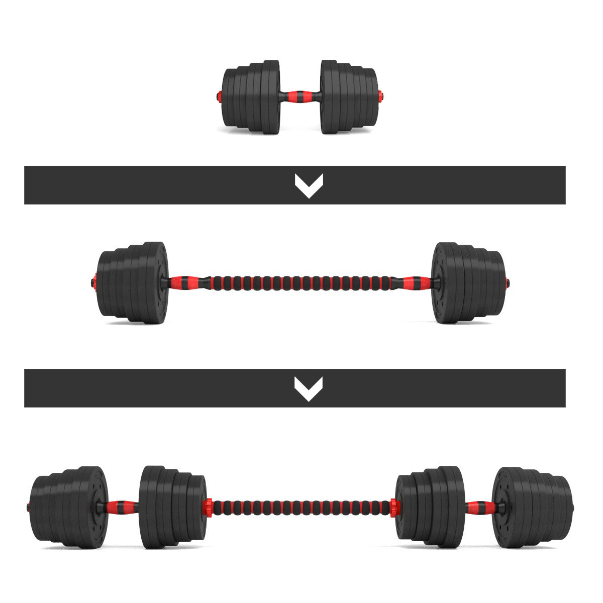 HMS Verstelbare Halter en Dumbbell Set - 30 kg