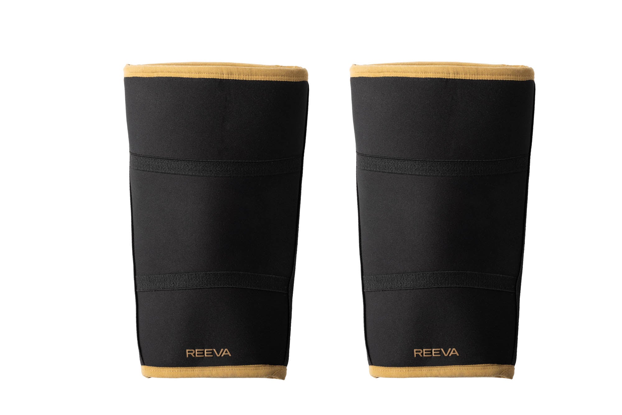 Reeva Powerlifting Knee Sleeves - Knie Bandages - 7 mm - Goud