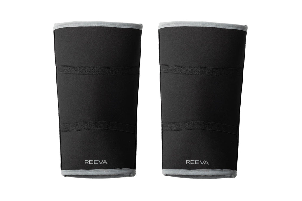 Reeva Powerlifting Knee Sleeves - Knie Bandages - 7 mm - Grijs
