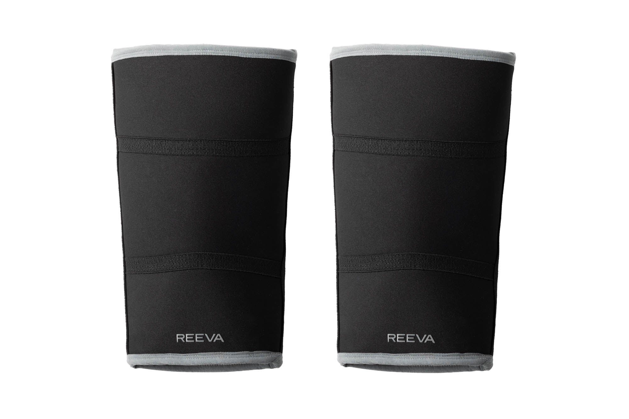 Reeva Powerlifting Knee Sleeves - Knie Bandages - 7 mm - Grijs