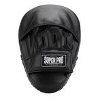 Super Pro Combat Gear Curved PU Handpads - Zwart / Wit