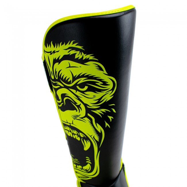 Super Pro Kids Scheenbeschermers Gorilla - Zwart/Geel