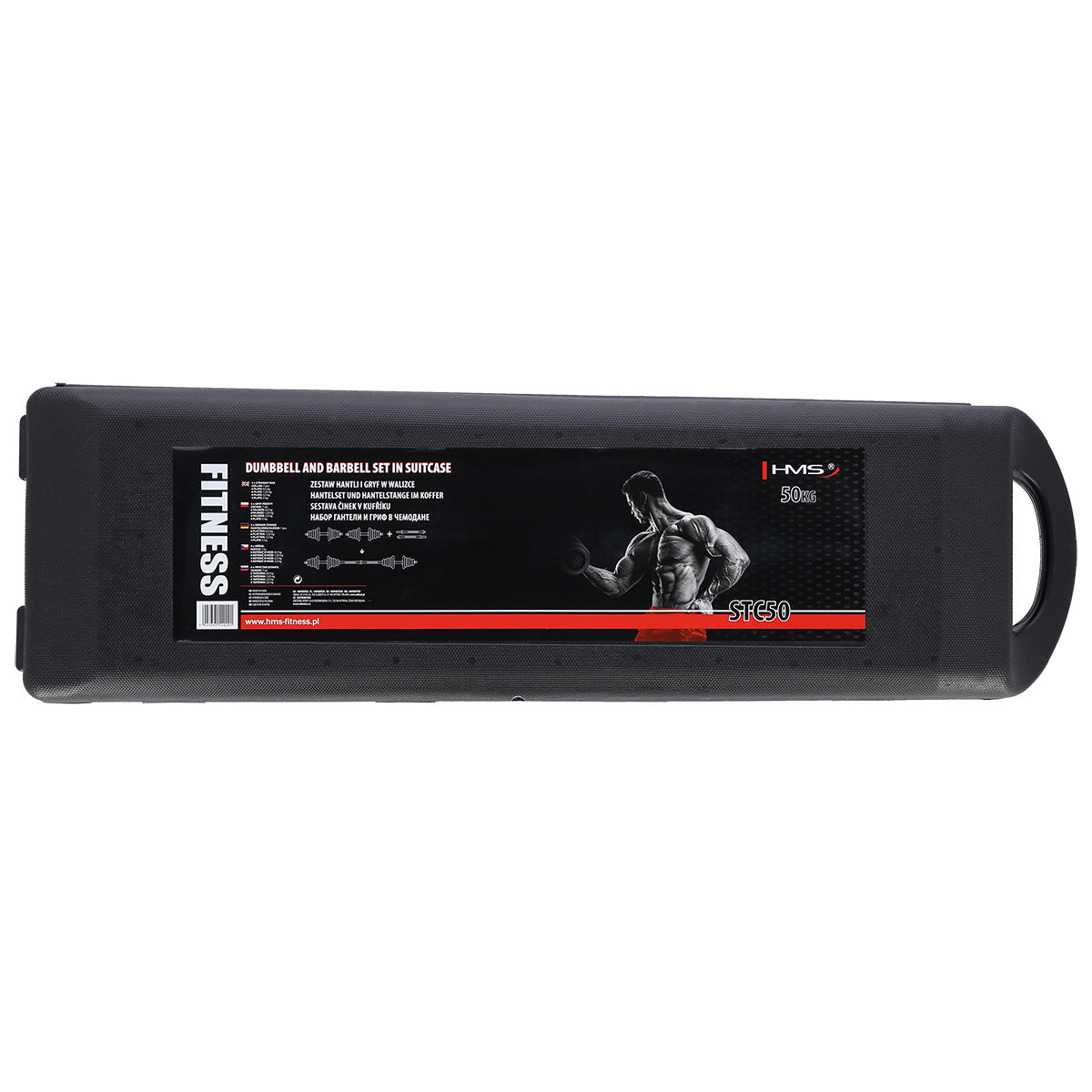 HMS Verstelbare Halter en Dumbbell Set met Opbergkoffer - 50 kg