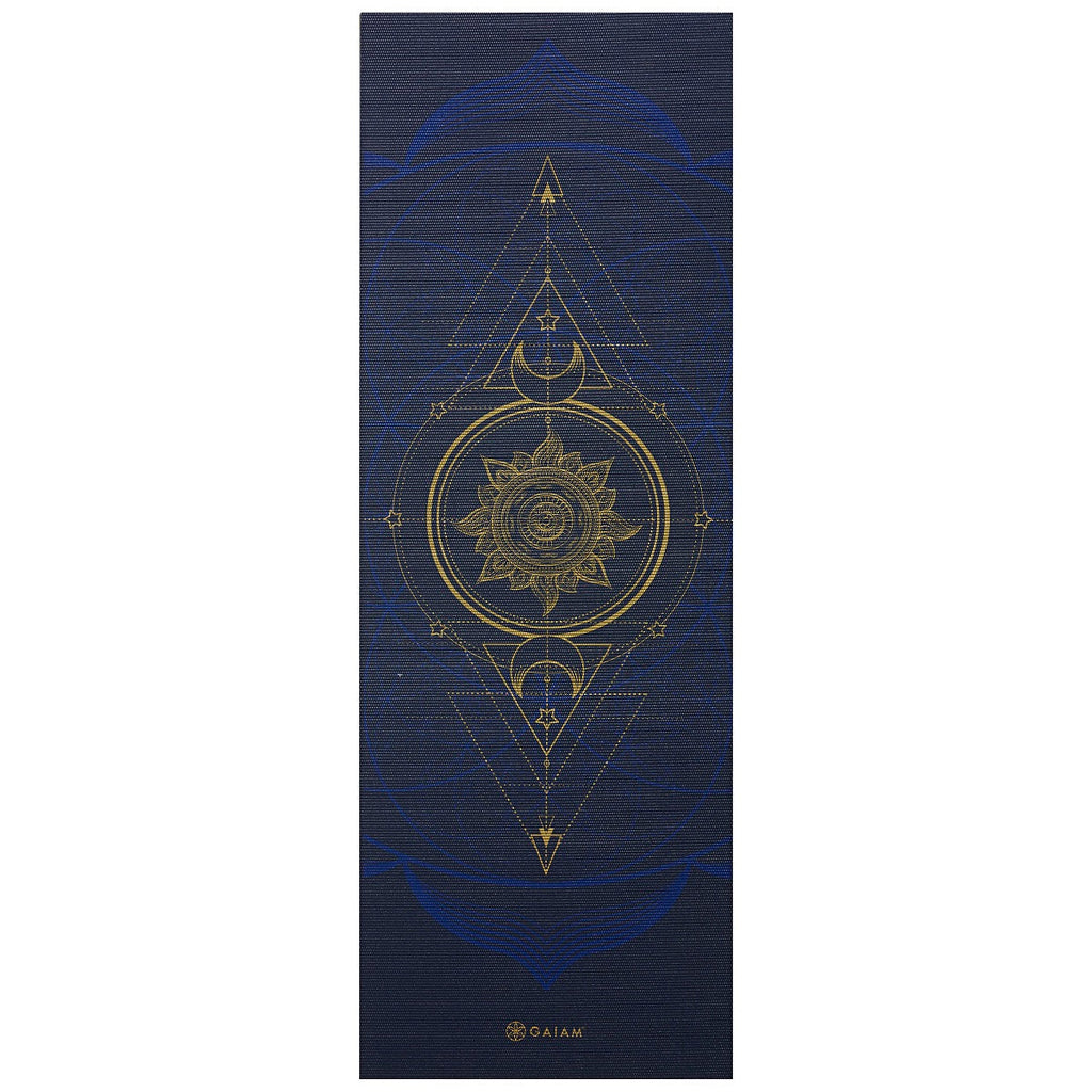 Gaiam Reversible Yogamat - 6 mm - Metallic Sun & Moon