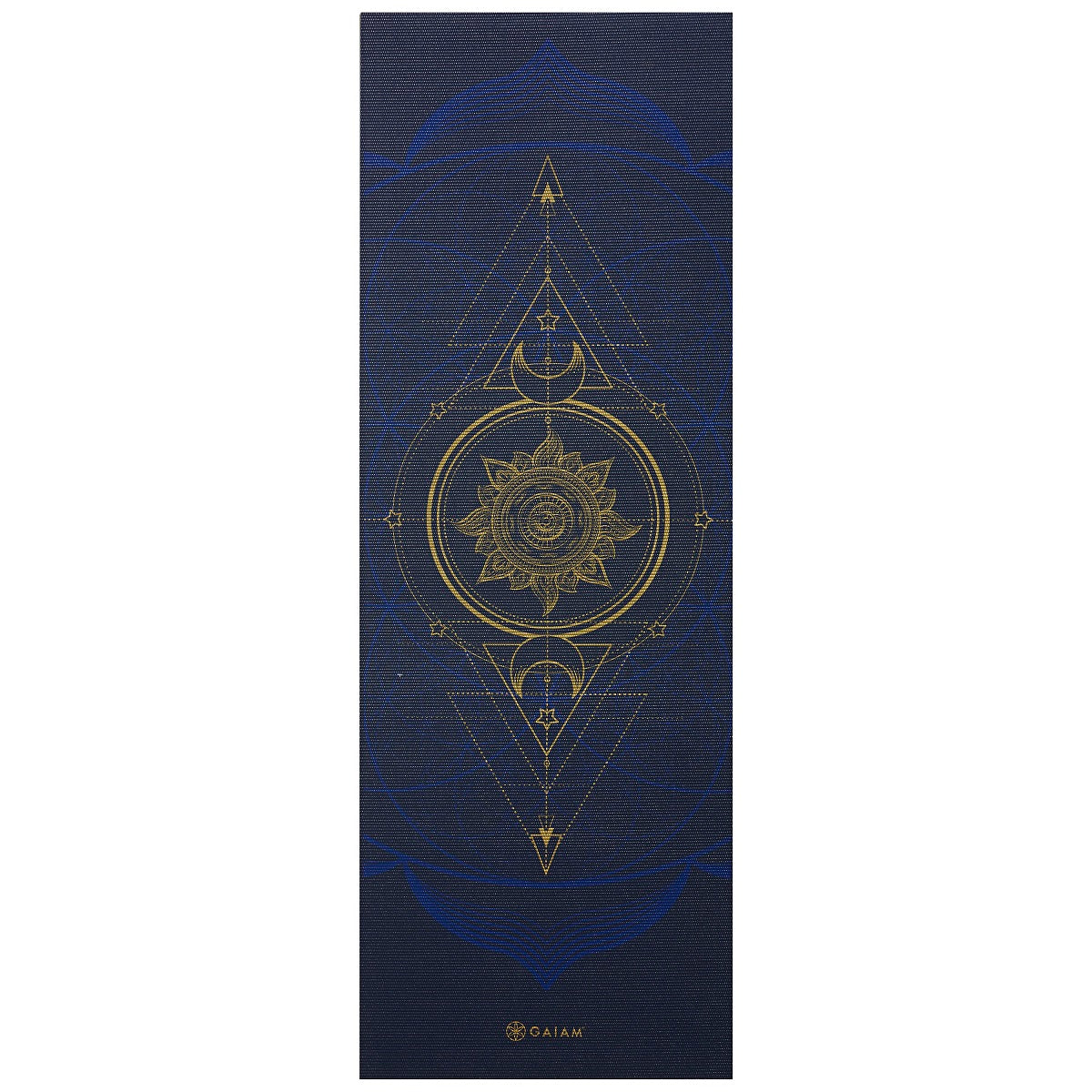 Gaiam Reversible Yogamat - 6 mm - Metallic Sun & Moon