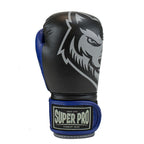 Super Pro Combat Gear Bokshandschoenen Kids Wolf - Zwart/Blauw