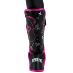 Super Pro Combat Gear Scheenbeschermer Kids Bear - Zwart/Roze