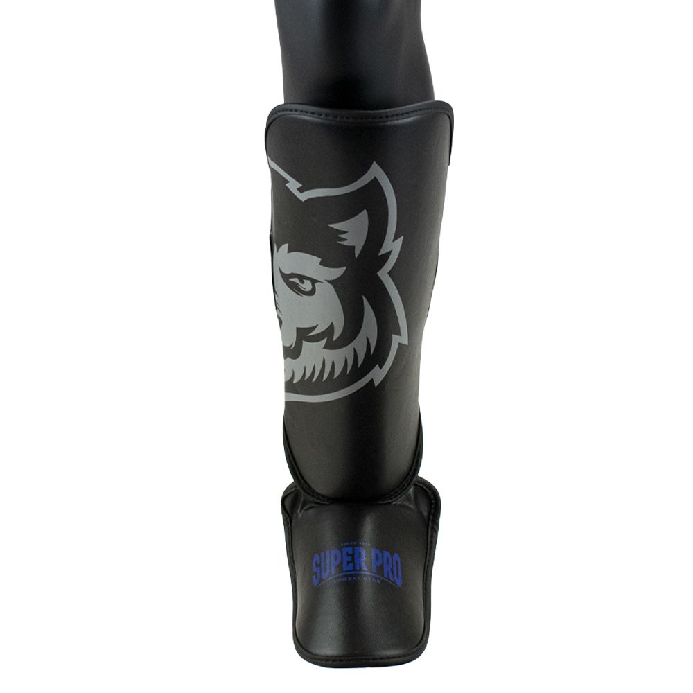 Super Pro Combat Gear Scheenbeschermer Kids Wolf - Zwart/Grijs