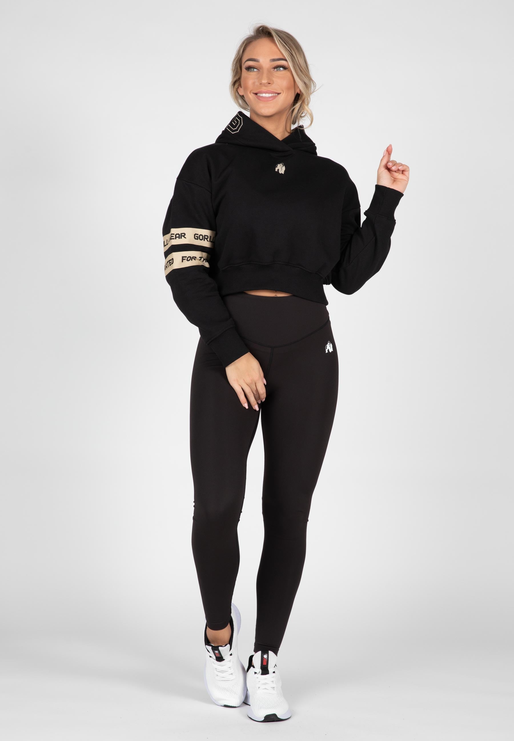 Gorilla Wear Tracey Cropped Hoodie - Zwart