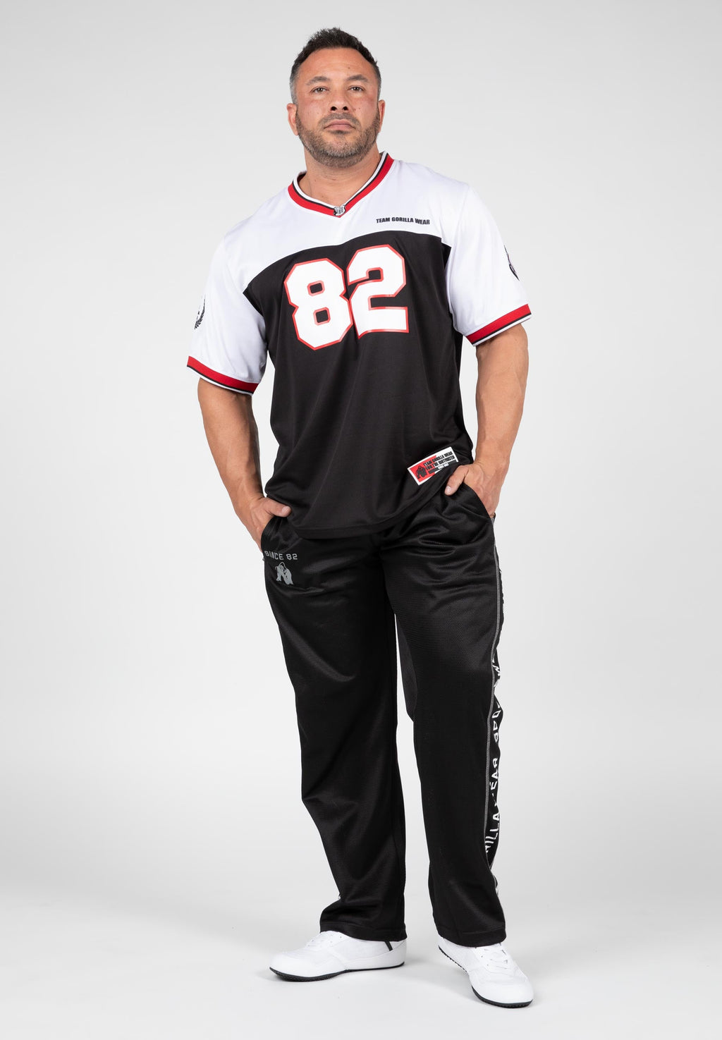 Gorilla Wear Trenton Football Jersey - Zwart/Wit