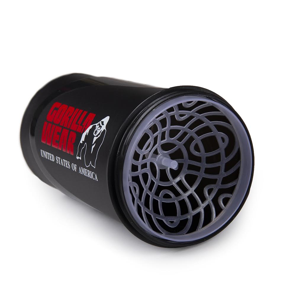Gorilla Wear Wave Shake Beker - 600 ml - Zwart/Rood