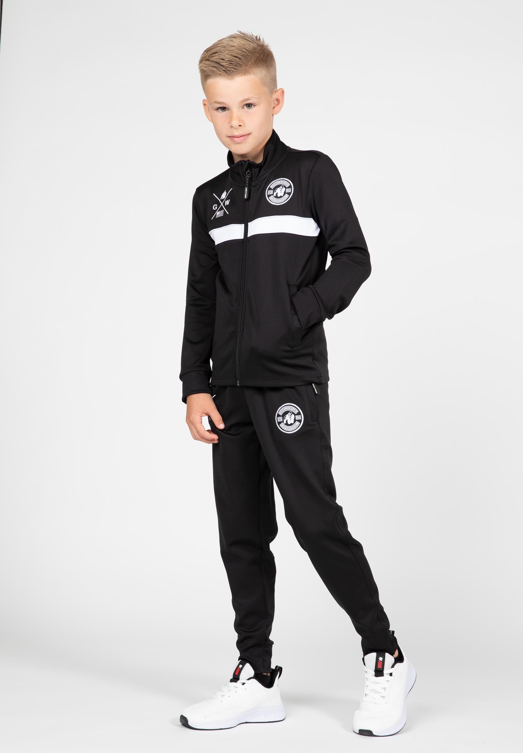Gorilla Wear Vernon Kids Trainingsjas - Zwart