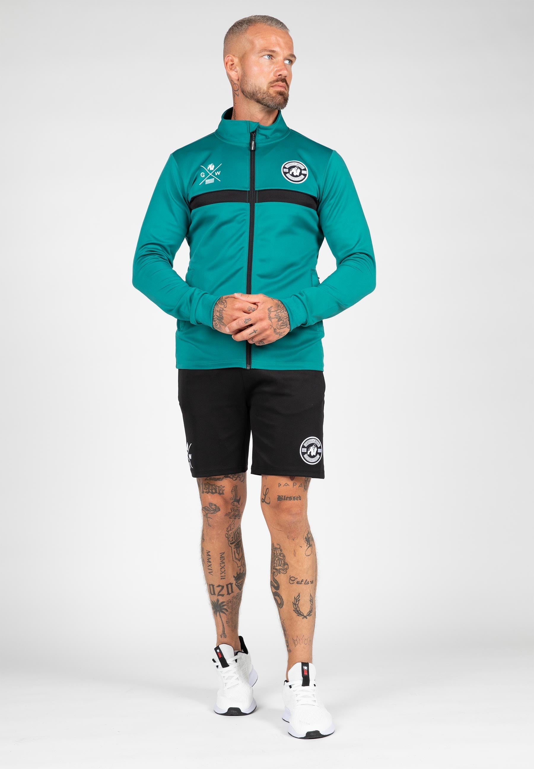 Gorilla Wear Vernon Trainingsjas - Groen/Blauw