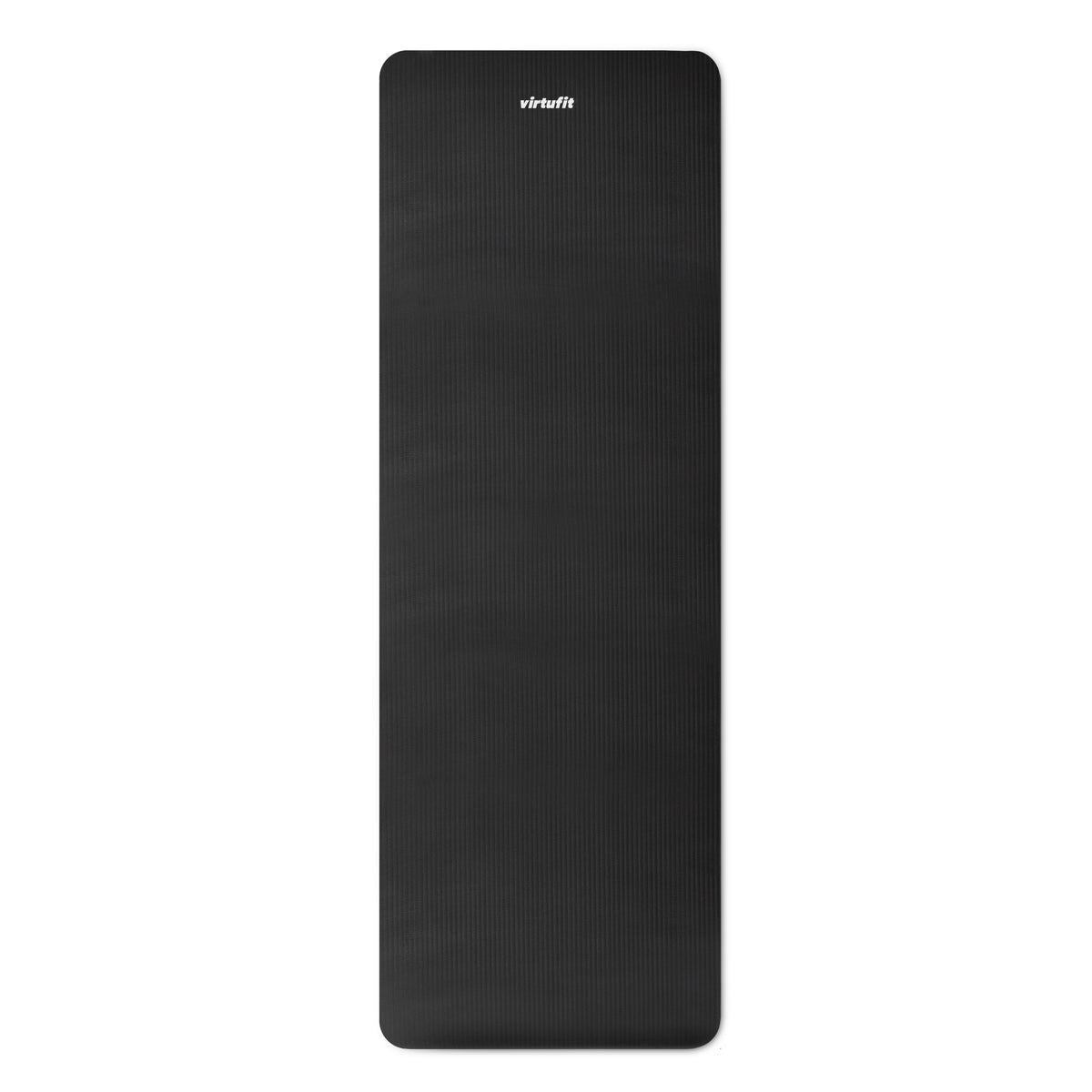 VirtuFit NBR Fitnessmat - 180 x 60 x 1,5 cm - Zwart - met Draagkoord - Tweedekans
