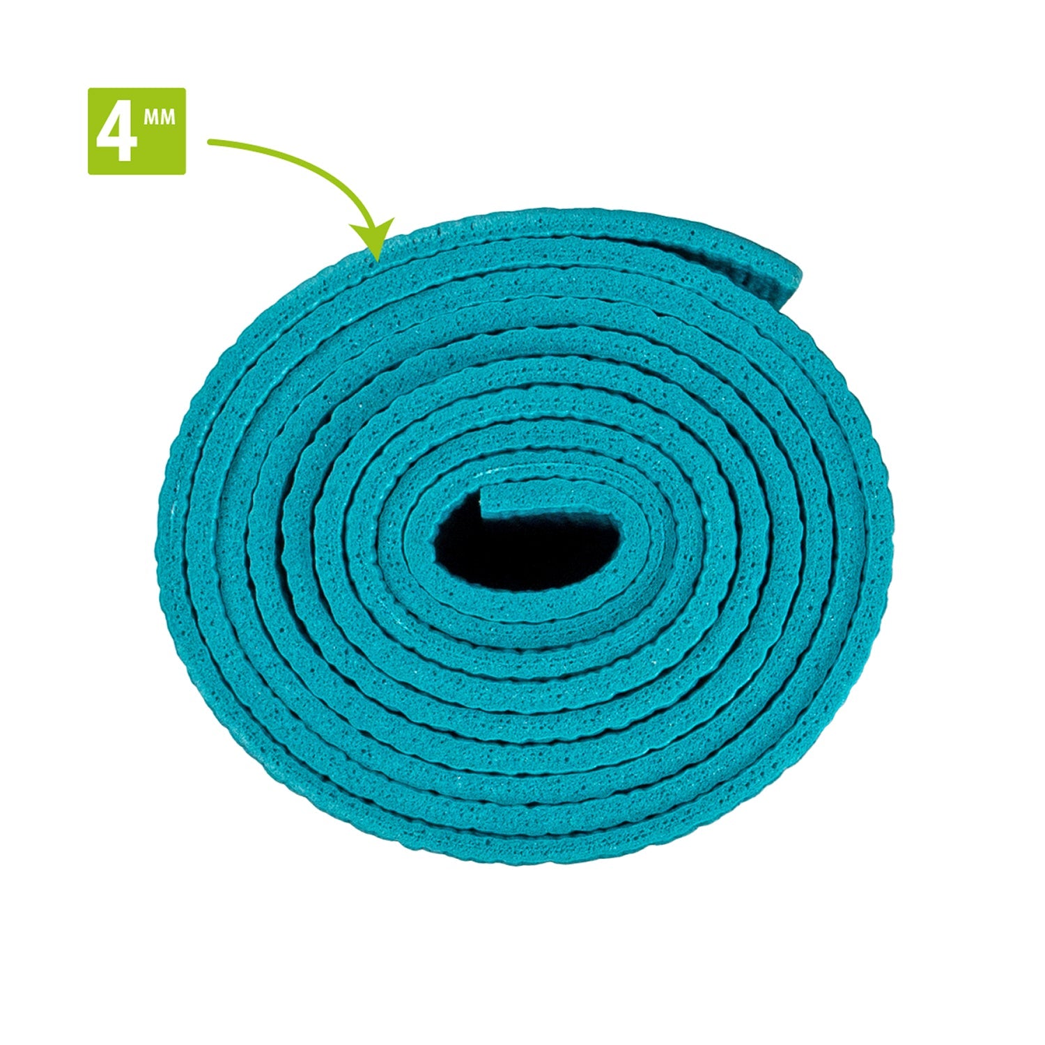 VirtuFit Premium Yogamat - 183 x 61 x 0,4 cm - Ocean Green Forest